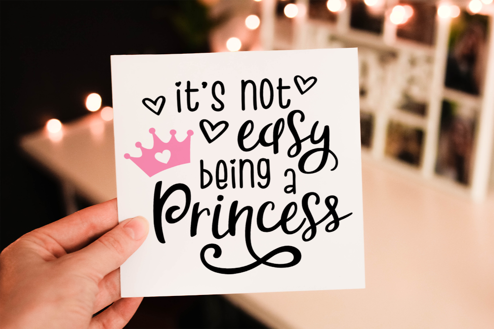 It's Not Easy Being A Princess Birthday Card, Friend Birthday - Click Image to Close